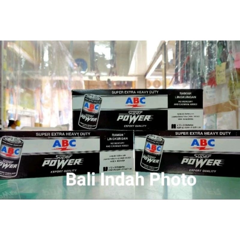 TergacorBaterai ABC Besar (R20) 24 Biji Biru/HitamTerbaik