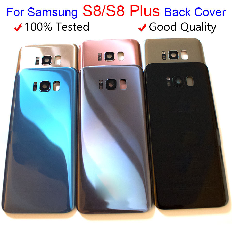 With Lens Battery Cover For New  S8 G950 G950F G950FD For New S8 Plus S8+ G955 G955F G955FD Back Rea