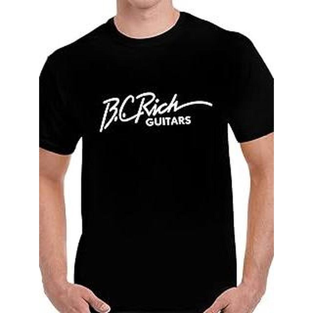 Kaos Pria BC Rich Guitar, Motif Band Rock, Bahan Katun Premium