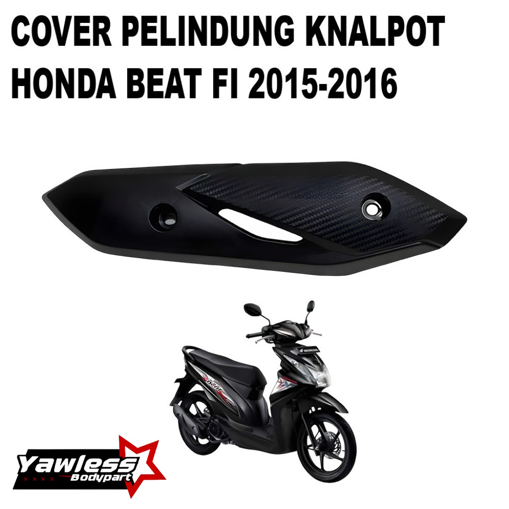 Cover tutup knalpot beat fi esp cover knalpot honda beat fi esp 2015-2016 tameng knalpot beat fi
