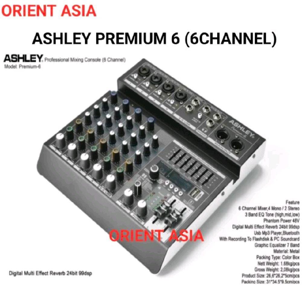 Mixer Ashley Premium 6 6 Channel