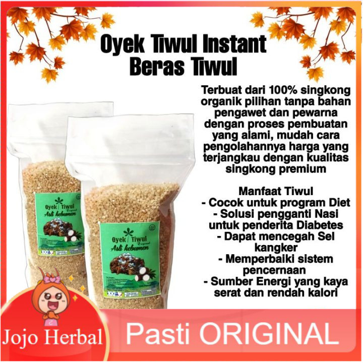NEW Beras Singkong Oyek Tiwul 1000g Rendah Gula