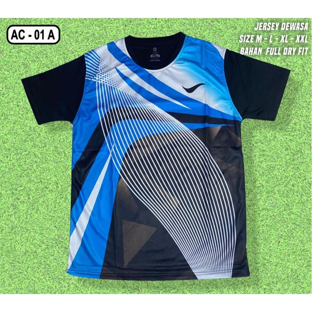 Kaos Olahraga Badminton Jersey Voli Dewasa Printing Jersey Olahraga voli badminton tenis meja Padel 