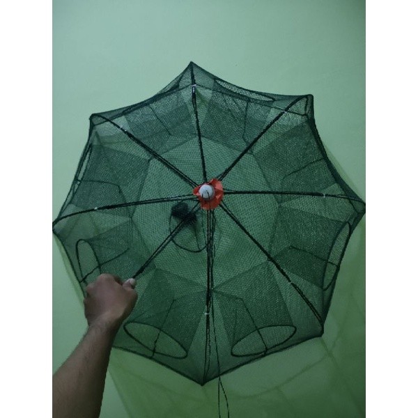 Promo Perangkap ikan 8 lubang /bubu payung ikan/ jaring/jebakan ikan/ udang 8 lubang (BELI 3 LEBIH H
