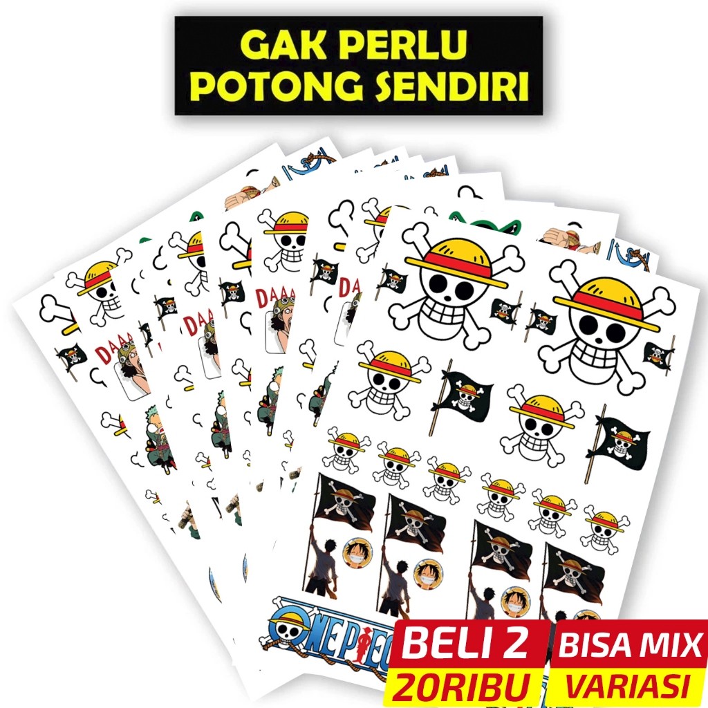 Sticker Motor One Piece, One Piece, Sticker One Piece, Stiker One Piece, Stiker Motor One Piece