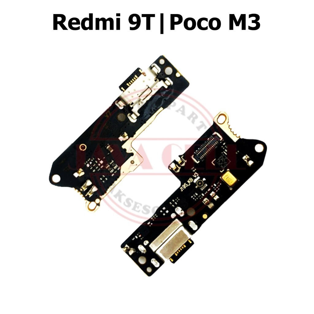 Flexible Konektor Charger + Mic Xiaomi Poco M3 / Redmi 9T Original