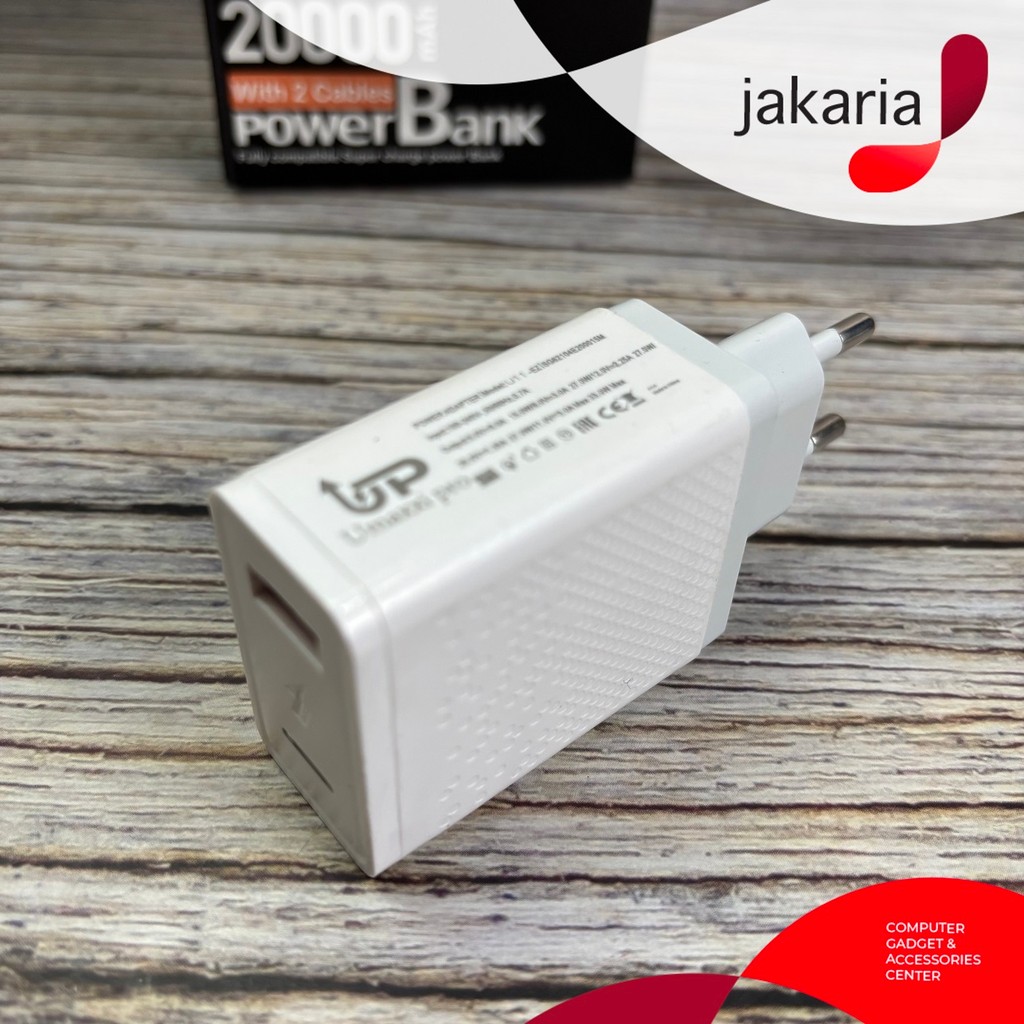 UMAXXI PRO Kepala Charger Fast Charging U11 Toples USB charger for iPhone Samsung OPPO Xiaomi Vivo