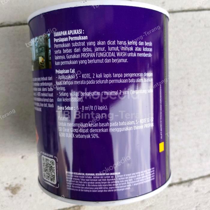 STONEKOTE MERAH BATA GLOSS 3354 CAT BATU BATA 1 KG