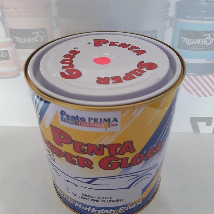 CAT PENTA SUPER GLOSS NC FLUORENT/WARNA STABILO HIJAU & KUNING -1KG - Kuning, 1kg