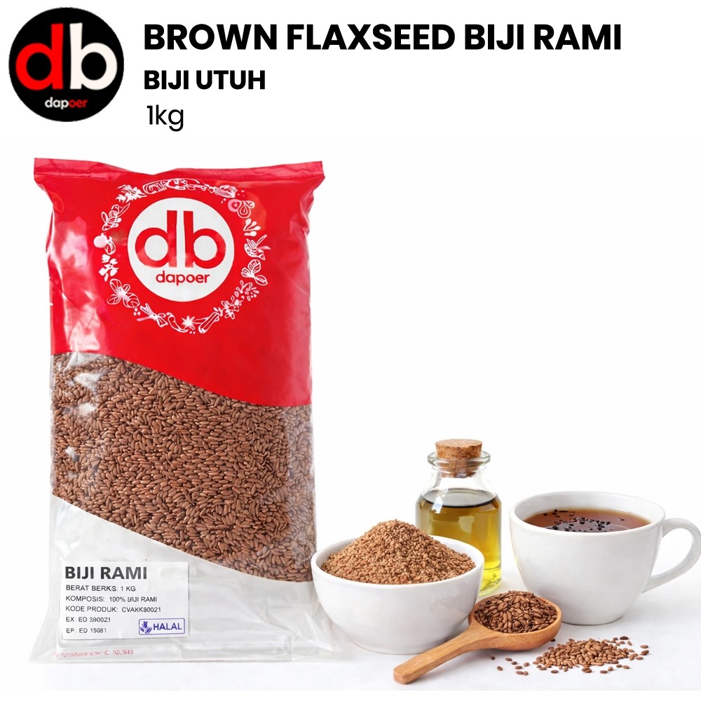 Biji Rami Coklat 1kg Untuk Kesehatan Jantung