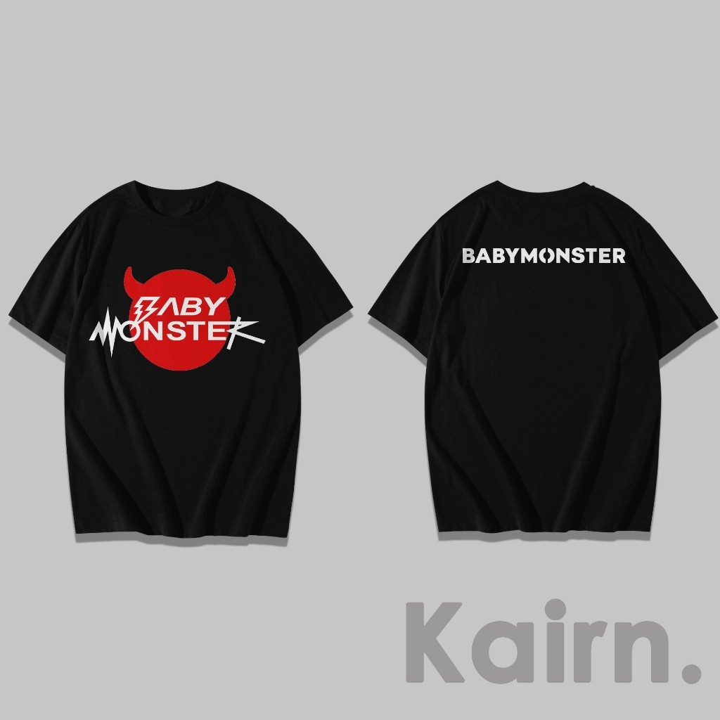 Kaos Evil Babymonster+Font Logo / Kaos Babymonster / Kaos Kpop / Fansmerch