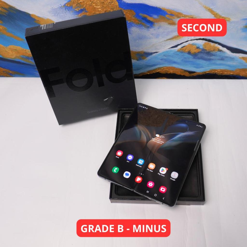 SAMSUNG Z FOLD 4 12/512 GB GRADE B - MINUS HP SECOND ORIGINAL SINAR MUTIARA CELL