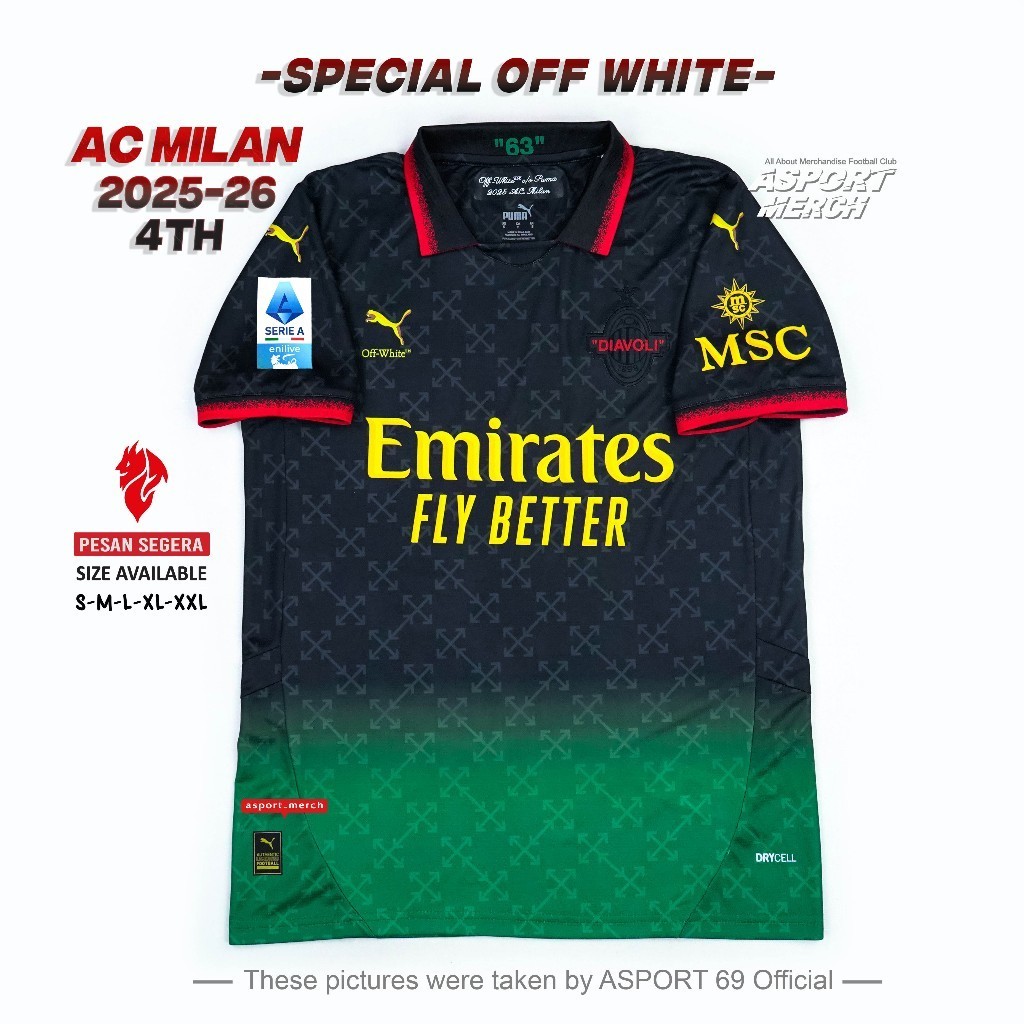 MILAN OFF WHITE 4TH HITAM 2025 2026