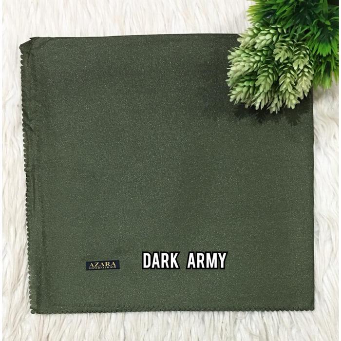 AZARA NUR SINAR SHINAR SYARI LC Hijab Gliter 130x130cm Solusiberhijab - DARK ARMY