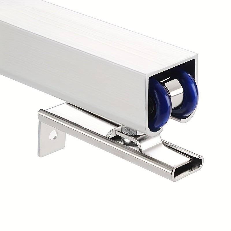 2 Buah Roda Geser Pintu Kayu, Perlengkapan Rel Pintu Geser, 4 Roda, Roda Gantung Pintu Kayu, Rel Pin