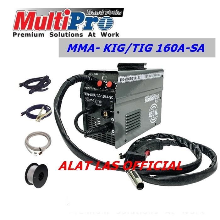 Mesin Las Multipro MMA MIG TIG 160 A-SC Trafo Las Inverter 450 Watt
