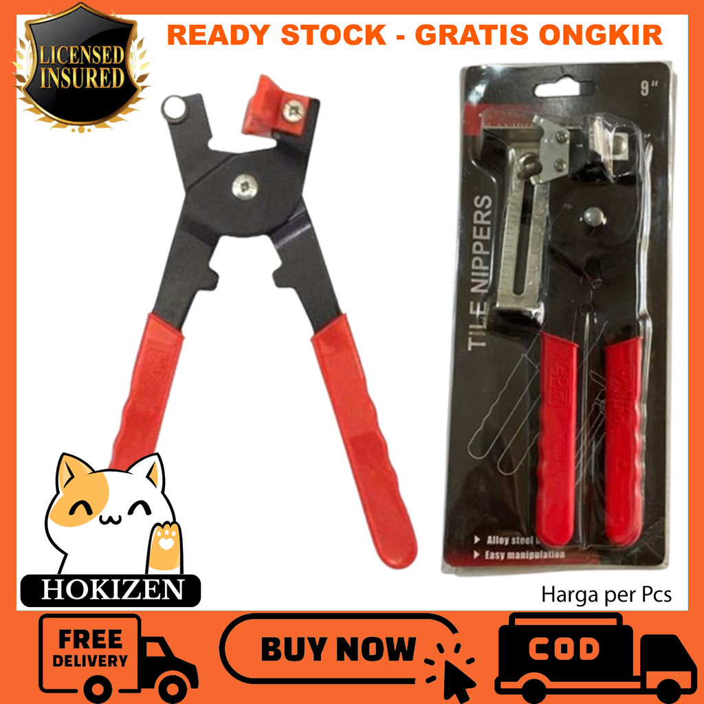 Tang Potong Keramik Granit 9 Inci Inch Vaniro Wolf Tile Nippers Cutter Manual Alat Potong Tegel Kera