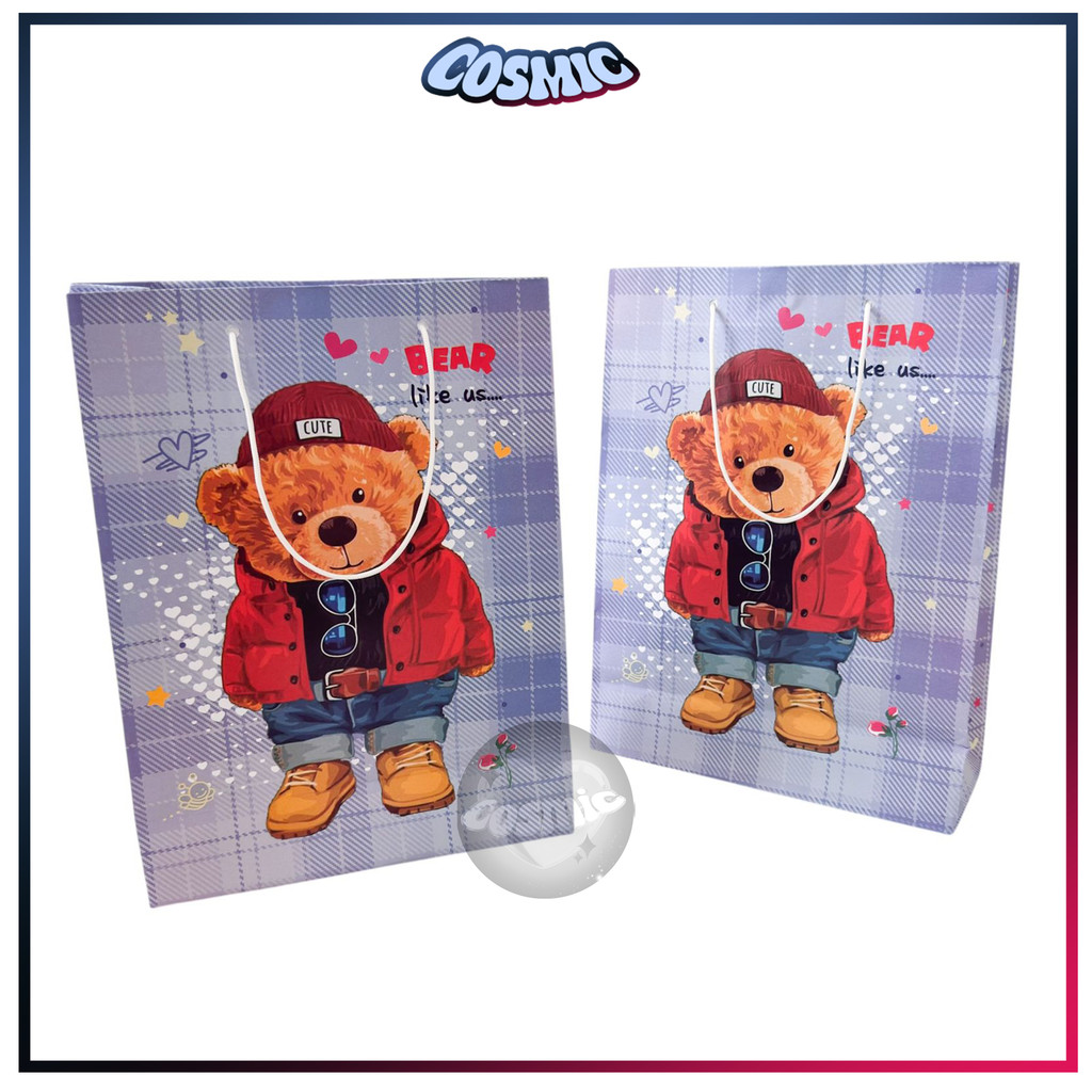 PAPER BAG MOTIF LUCU / TAS KERTAS FANCY / TAS SOUVENIR KERTAS