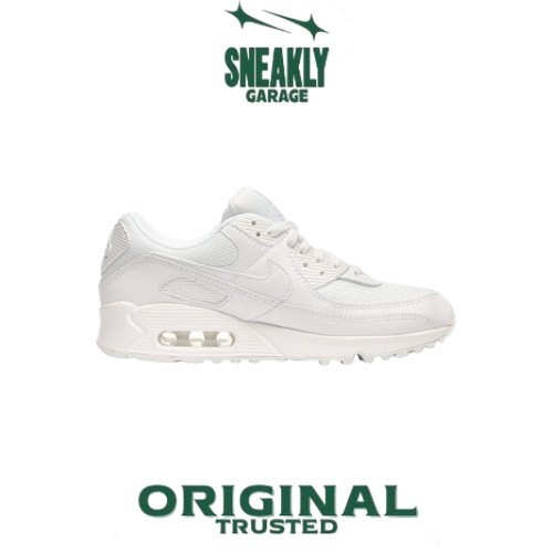 Sepatu Nike Air Max 90 Triple White  Sneakers Unisex