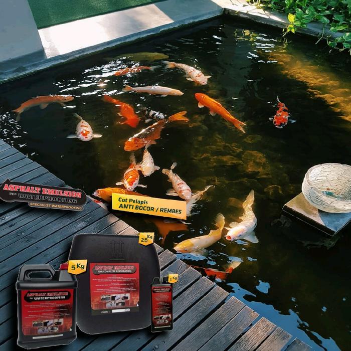Cat Pelapis Anti Bocor dan Rembes Aspal Emulsion 2KG untuk Dak Cor Retak dan Atap Rumah Cat kolam re