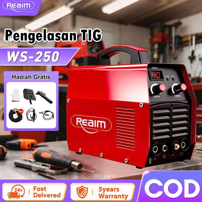Mesin Las Argon TIG 250 Las Argon Tig 250 REAIM Mesin Las TIG-250  Mesin pengelasan IGBT Welding mac
