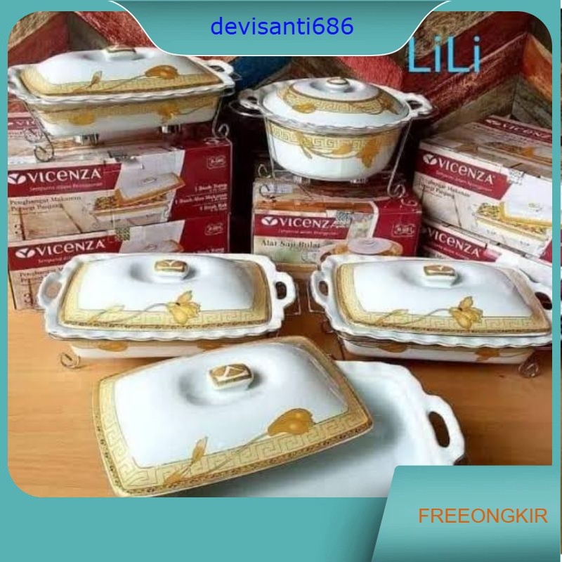 Prasmanan Set Wadah Saji Vicenza Lily