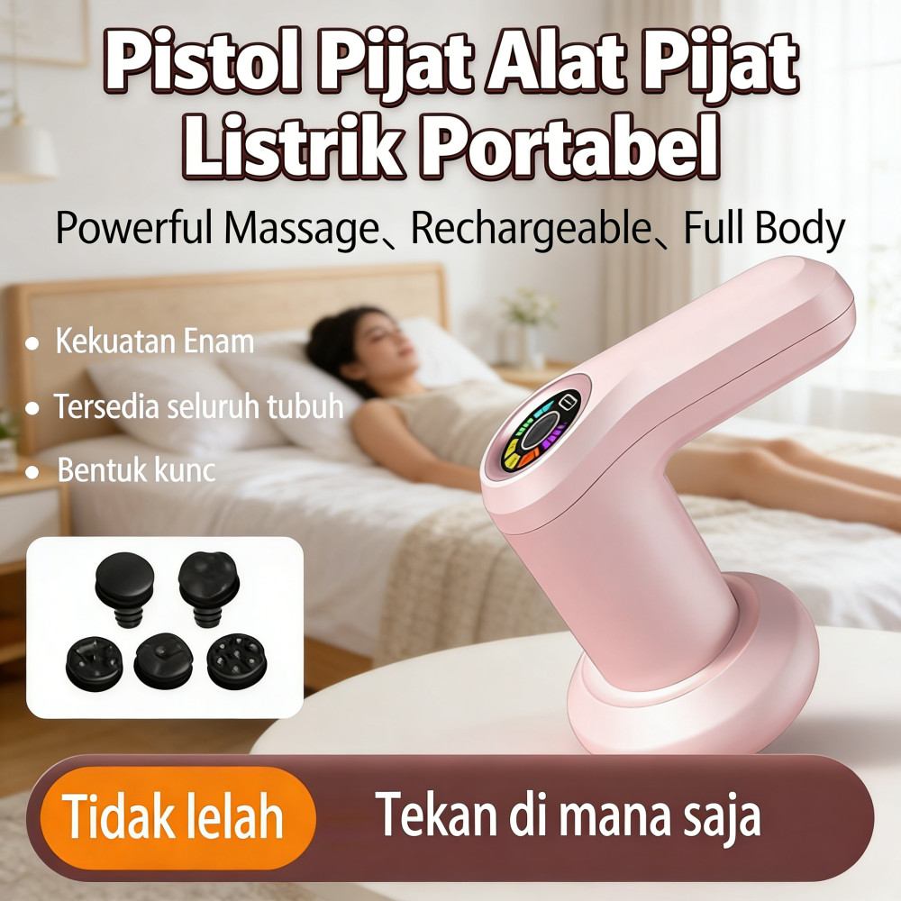 Bergetar Pistol Pistol Listrik Pijat Alat Ulang Pijat Portabel Listrik Alat