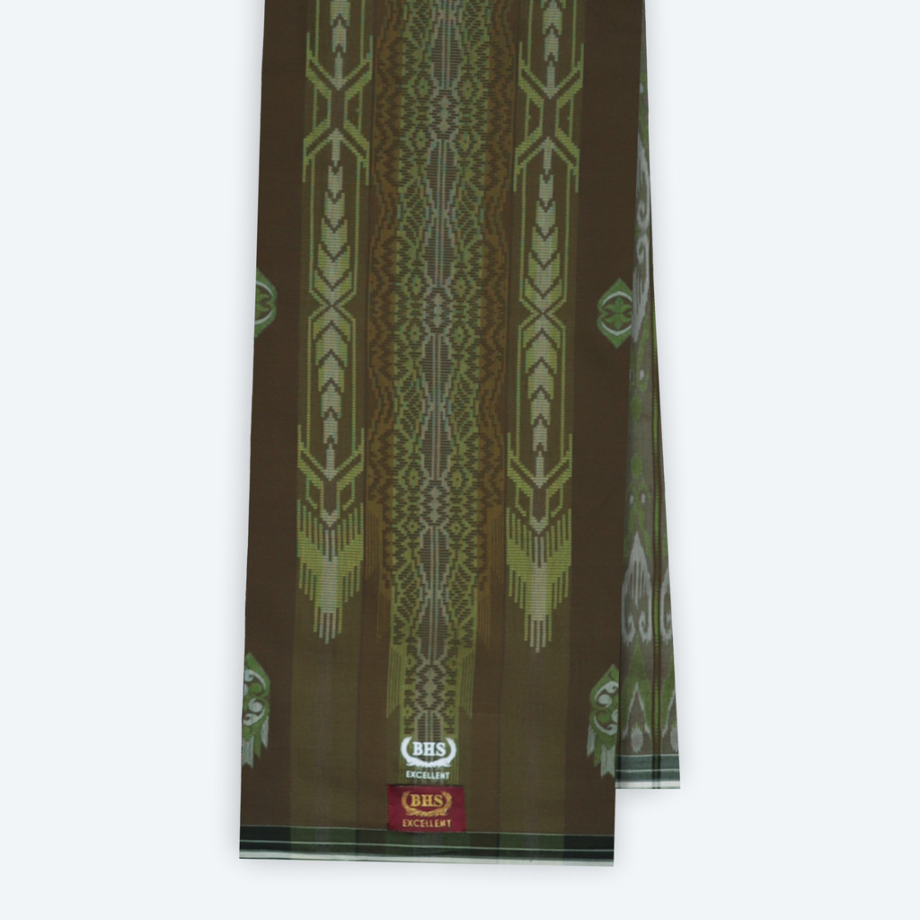 Sarung BHS Excellent Gold Motif E57 JGH Olive Muda 04