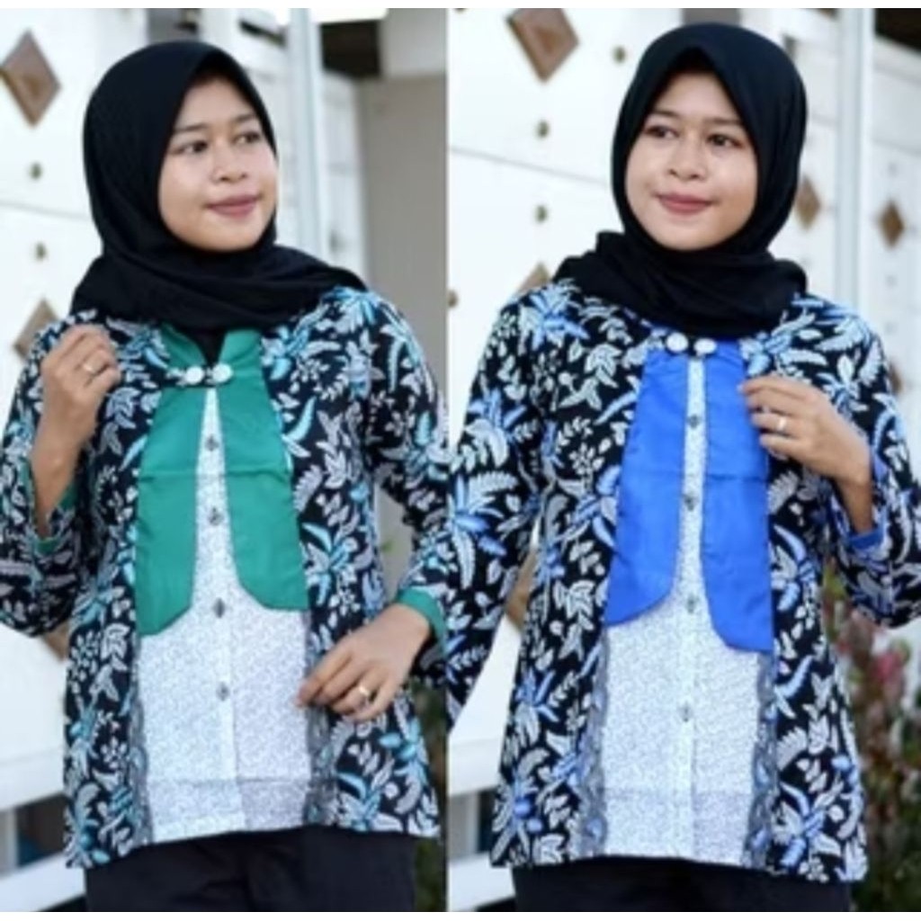 Preloved Blouse Batik Wanita Lengan Panjang 2025 Terbaru - Koleksi Fashion Modern dan Elegan Kantor 