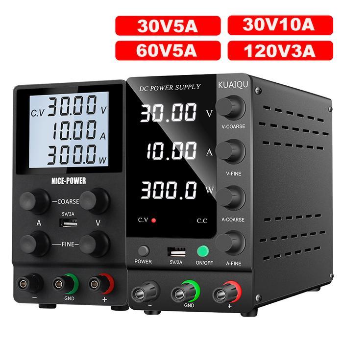 USB Digits Regulated Laboratory Power Supply 30V 5A 10A DC Variable Voltage Current Regulator Repair