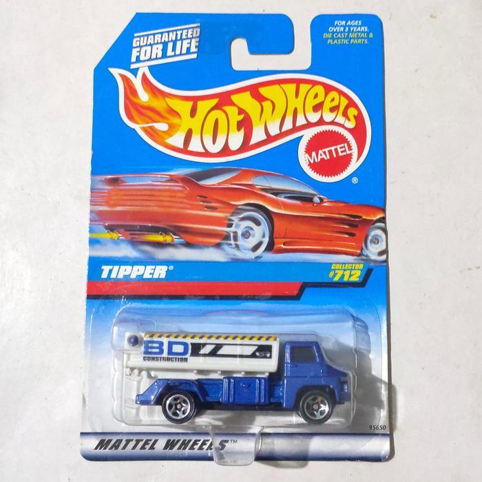Mainan Hot Wheels Tipper biru Dump Truck 1998 Tipping Lorry rare