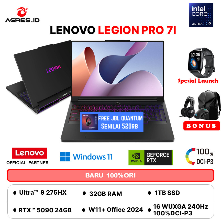 LENOVO LEGION PRO 5 16AFR10 OLED RYZEN 9 9955HX RTX5070 8GB/ 32GB 1TB W11+OHS+M365B 16.0WQXGA -2FID