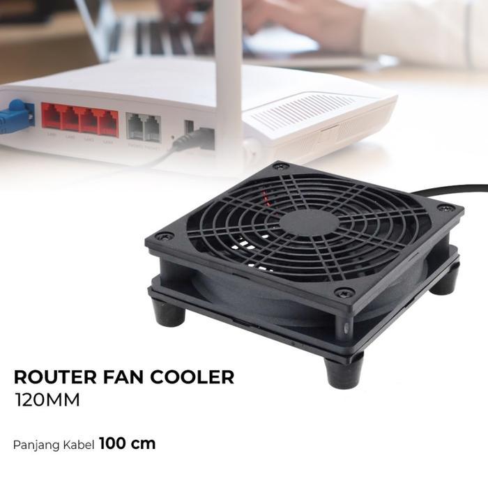 Kipas Pendingin 12x12cm FAN DC 5V untuk WIFI ROUTER , STB , TV BOX