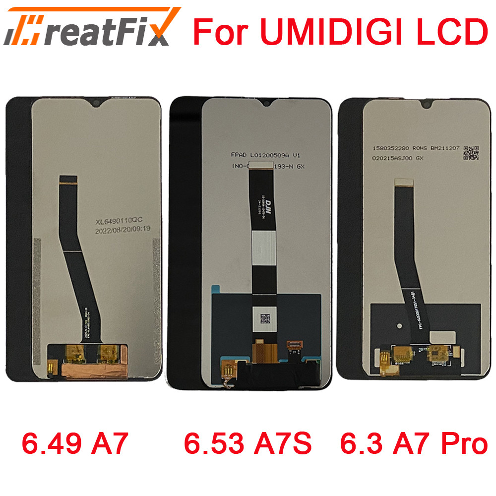 For original Umidigi A7 Pro LCD DisplayTouch Screen Digitizer Assembly For Umidigi A7 A7S LCD Screen