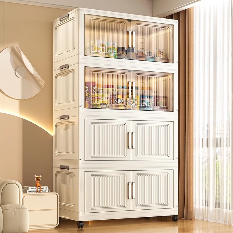 Wardrobe Storage/Lemari Lipat Plastik Susun/Lemari Plastik Baju