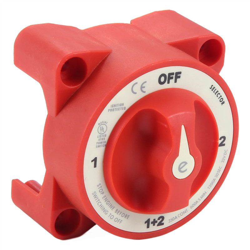 DC 32V 350A Battery Switch 4-Position Selector Marine Boat Battery Selector Switch Disconnect For Ma