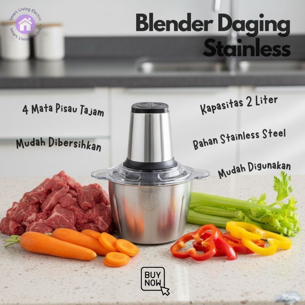 Blender Chopper Blender Daging Stainless Coper Penggiling Daging Serbaguna