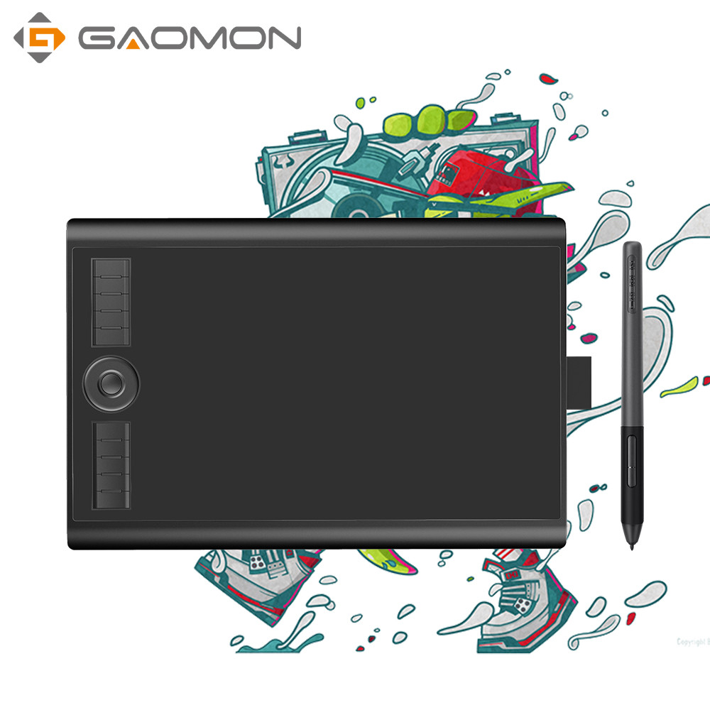GAOMON M10K PRO 10 * 6.25'' Graphic Pen Tablet Drawing Board with 8192 Pressure Battery-Free Stylus 