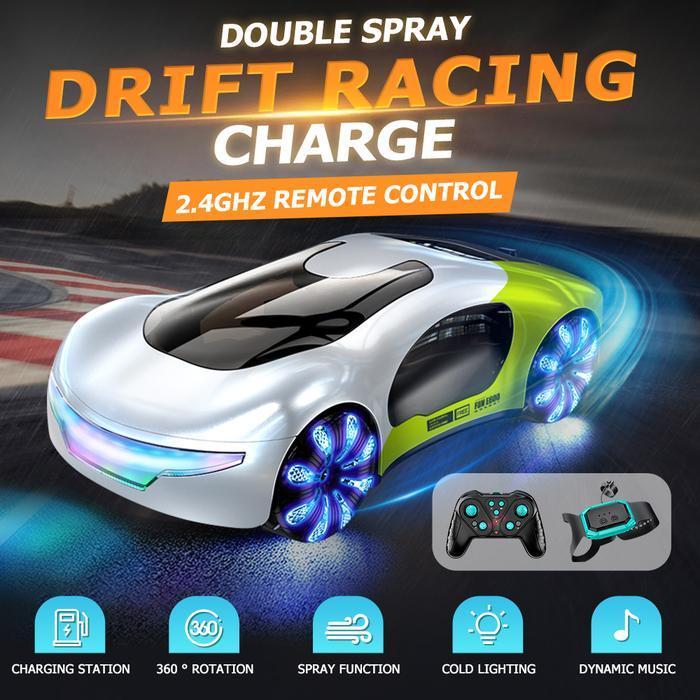 Mobil RC Drift Racing Lampu LED Full Body Sound Sport Car Mainan Anak