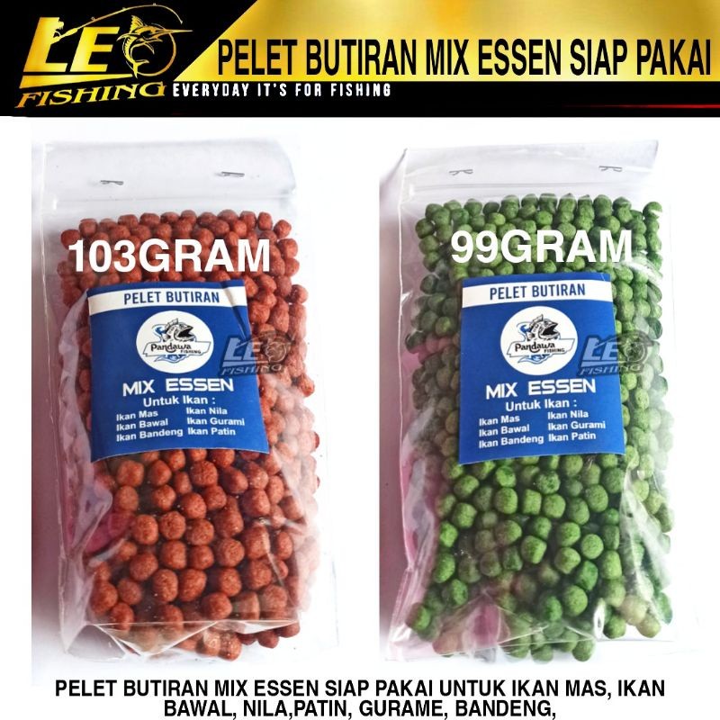 PANDAWA MIX ESSEN PELET BUTIRAN UMPAN RACIKAN PANCING MANCING IKAN BANDENG TOMBRO NILA TAWES BADER