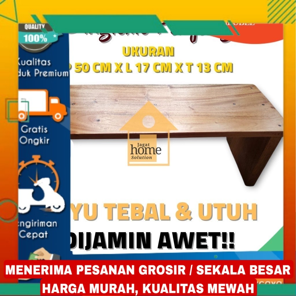 Promo Dingklik Panjang 50 Cm x 17 Cm x 13 Cm Jojodog Jengkok Kursi Jongkok Dingklik Kayu Bisa Custom