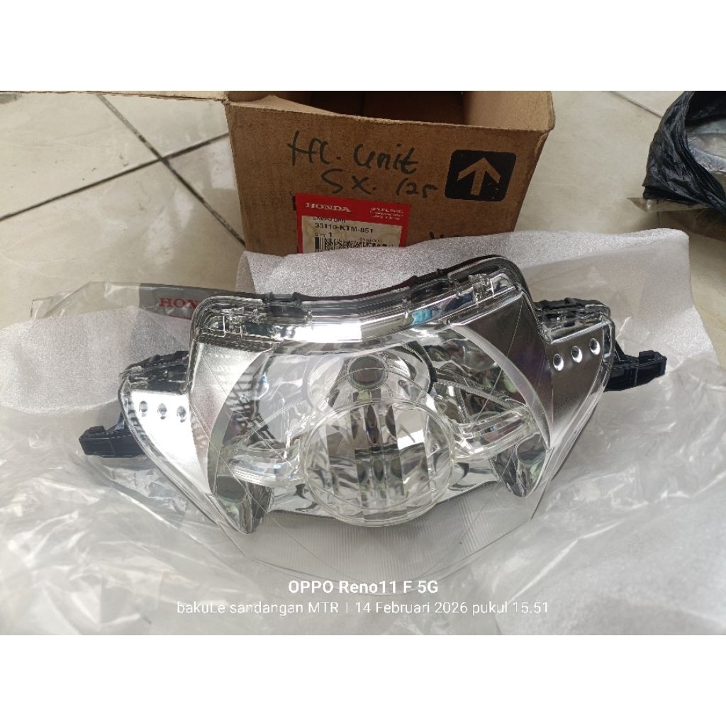 reflektor lampu depan headlamp Honda Supra x 125 old lama original AHM 33110 KTM 851 STANLEY ( COD )