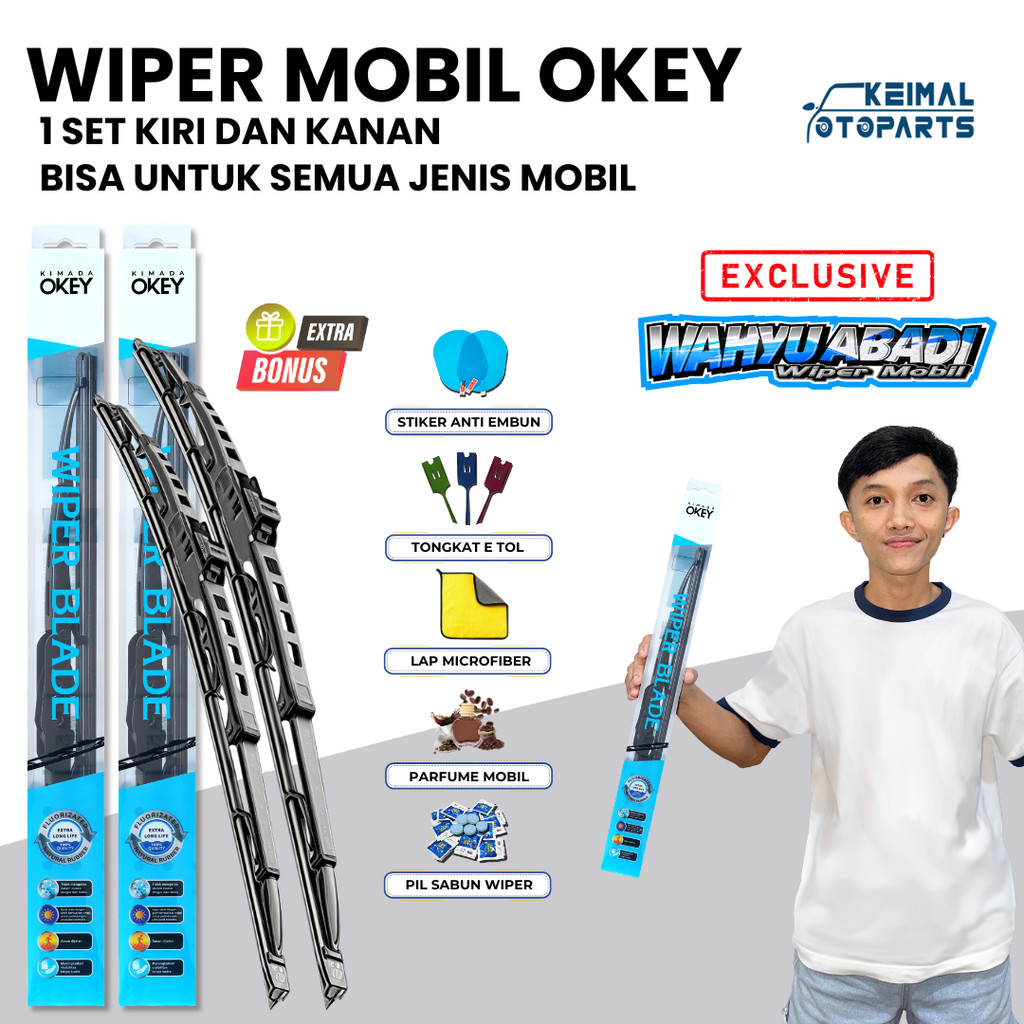 [EXCLUSIVE RENDI ANDIKA] Wiper Besi Konvensional Free Sticker Cutting Wahyu Abadi 5 Bonus Item Unive