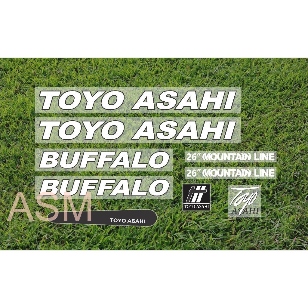 DECAL STIKER SEPEDA TOYO ASAHI BUFFALOTRANSPARAN
