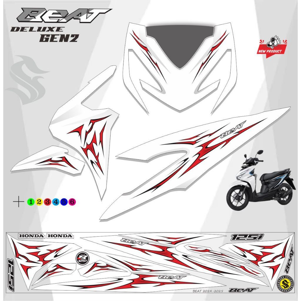 LIS STRIPING LIS MOTOR BEAT BARU 2025