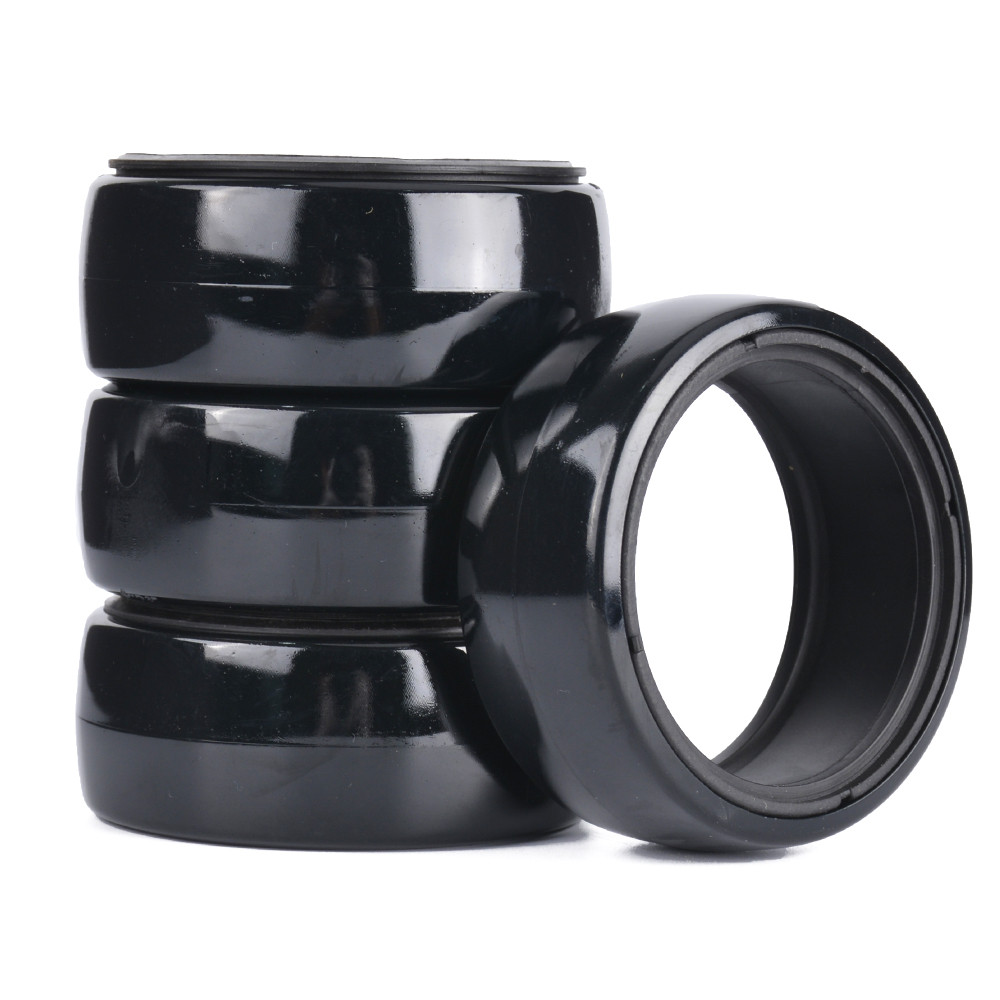 4PCS Drift Tire Smooth Tire Skin With Black Lining for 1/10 RC Electric Remote Control Drift Car Sak