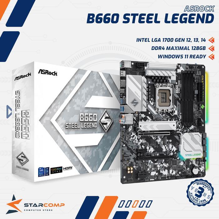 ASRock B660 Steel Legend LGA1700 B660 DDR4