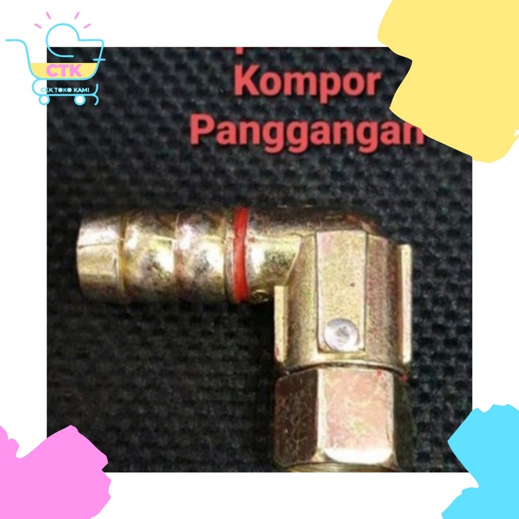 Sambungan L Gas Kompor Bakar Sosis