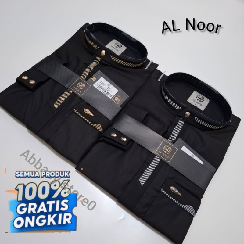 Koko Ori AL Noor khusus hitam lengan panjang manset/ kemko Koko Arzun Alraz Alwaseel Al Noor- pakaia
