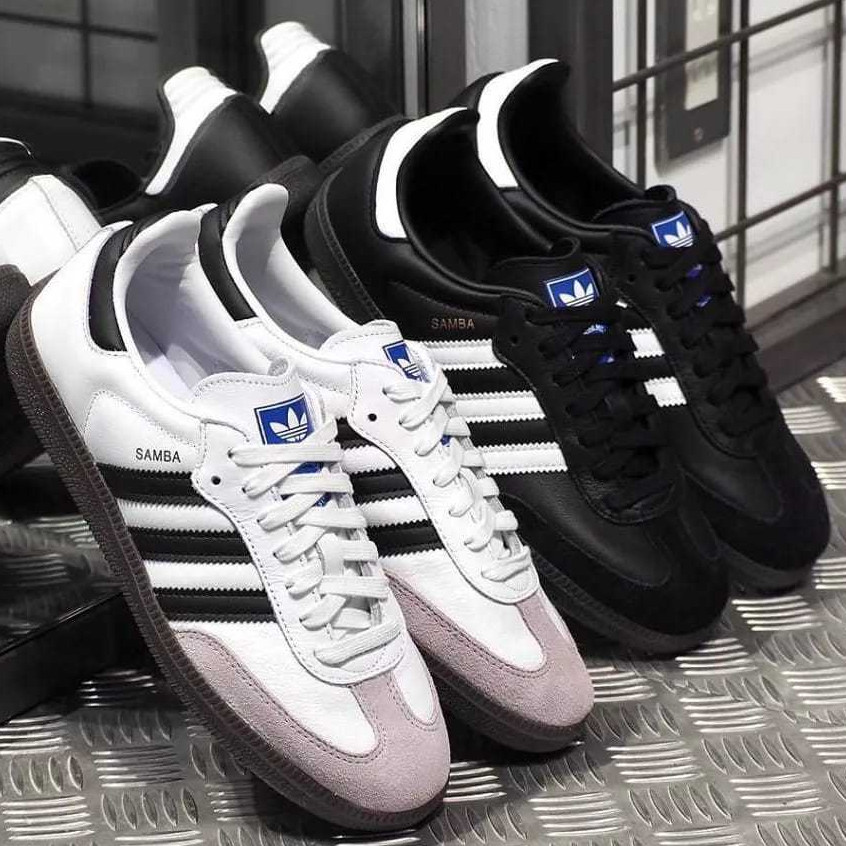 PROMO SEPATU PRIA WANITA ADIDAS01 SAMBA 0RIGIN4L BNIB TREND S4mb4 OG Spezial BNIB - Putih Lis Hitam 